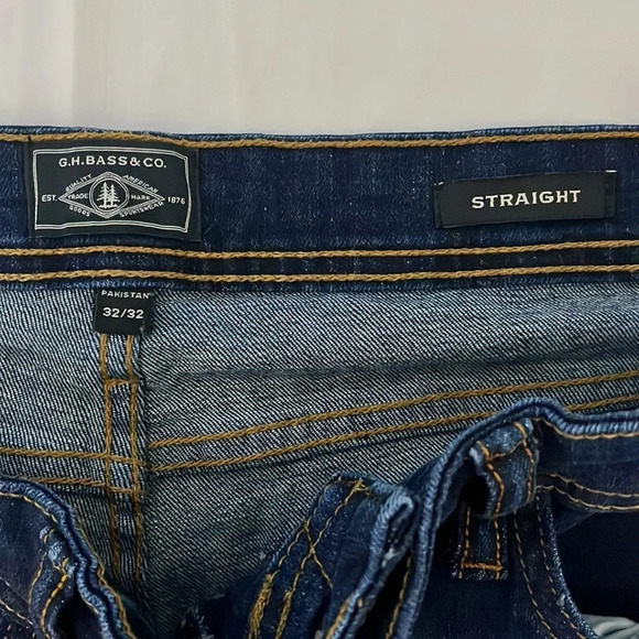 G.H Bass & Co jeans 32x32 straight - Picture 5 of 6